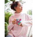 Ver imagem 2 de Caneca ECF Polígonos Coloridos Branca Porcelana 325ml