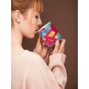 Ver imagem 4 de Caneca ECF Polígonos Coloridos Branca Porcelana 325ml