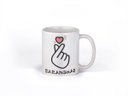 Ver imagem 1 de Caneca ECF Saranghae Branca Porcelana 325ml