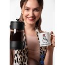 Ver imagem 2 de Caneca ECF Saranghae Branca Porcelana 325ml