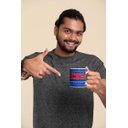 Ver imagem 2 de Caneca ECF Tapete Azul Branca Porcelana 325ml