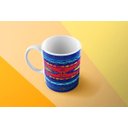 Ver imagem 3 de Caneca ECF Tapete Azul Branca Porcelana 325ml