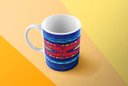 Ver imagem 3 de Caneca ECF Tapete Azul Branca Porcelana 325ml