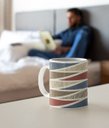 Ver imagem 4 de Caneca ECF Triângulos Branca Porcelana 325ml