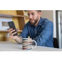 Ver imagem 2 de Caneca ECF Triângulos Branca Porcelana 325ml