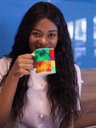 Ver imagem 2 de Caneca ECF Triângulos Coloridos Branca Porcelana 325ml