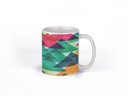 Ver imagem 1 de Caneca ECF Triângulos Equiláteros Branca Porcelana 325ml