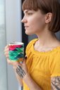 Ver imagem 4 de Caneca ECF Triângulos Equiláteros Branca Porcelana 325ml