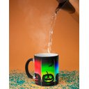 Ver imagem 2 de Caneca Mágica ECF Abóboras Halloween Preta Porcelana 325ml