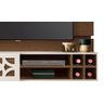 Painel para TV Zurique Naturale com Off White - EDN Móveis - 4