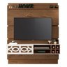 Painel para TV Zurique Naturale com Off White - EDN Móveis - 1