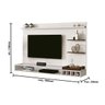 Painel para Tv Palladium com Adega Off White - Edn Móveis - 7