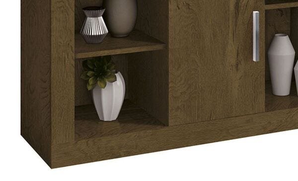 Rack com Painel Denver Nogal Acetinado - 4