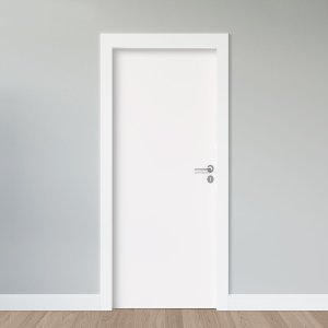 Adesivo de Porta - Revestimento Branco Fosco