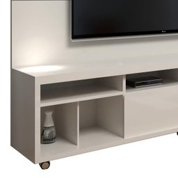 Rack com Painel Arizona 220cm 1T Off White - Móveisaqui - 4