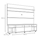 Ver imagem 7 de Rack com Painel Arizona 220cm 1T Off White - Móveisaqui