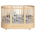 Ver imagem 6 de Berço Redondo Evolutivo Crescer 3 em 1 Coleção Wave Divicar - nature