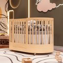 Ver imagem 2 de Berço Redondo Evolutivo Crescer 3 em 1 Coleção Wave Divicar - nature