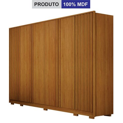 Dormitório Casal Ripado 2PÇS 6 Portas Firenze - Arbo Design