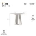 Ver imagem 3 de Conjunto Sala de Jantar Mesa 90cm Tampo Vidro/MDF Rubi com 4 Cadeiras Amanda