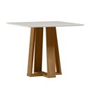 Ver imagem 6 de Conjunto Sala de Jantar Mesa 90cm Tampo Vidro/MDF Rubi com 4 Cadeiras Amanda