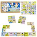 Ver imagem 1 de Jogo De Dominó Infantil Figuras E Palavras Educativo 28 Pçs