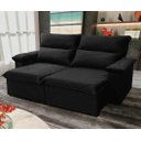 Ver imagem 3 de Sofá Retrátil Reclinável Paris 180cm Suede Velut com Molas no Assento - King House