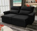 Ver imagem 3 de Sofá Retrátil Reclinável Paris 180cm Suede Velut com Molas no Assento - King House