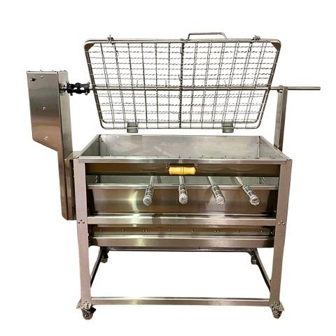 Churrasqueira para Rolete Costeleira Inox Cap 15 kg Tornocenter