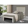 Cama de Solteiro Dallas II Off White com Madeira - Tebarrot Móveis - 2