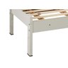 Cama de Solteiro Dallas II Off White com Madeira - Tebarrot Móveis - 5