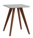 Ver imagem 1 de Mesa Lateral Classic Quadrada Branco Acetinado - Imcal Móveis