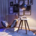 Ver imagem 2 de Mesa Lateral Classic Quadrada Branco Acetinado - Imcal Móveis