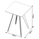 Ver imagem 4 de Mesa Lateral Classic Quadrada Branco Acetinado - Imcal Móveis