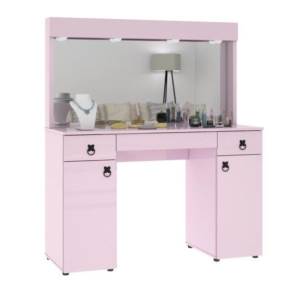 Penteadeira Camarim Lady Rosa - Mirarack - 1