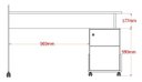 Ver imagem 5 de Mesa em L para Escritório Alessa Amêndoa com Chumbo