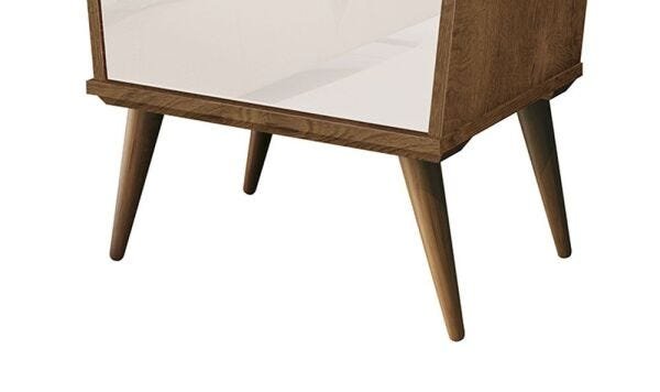 Mesa de Cabeceira Dream Naturale com Off White - Edn Móveis - 4