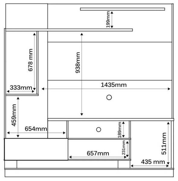 Home Theater Oregon Plus Ipê - Mirarack - 6