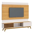 Ver imagem 1 de Rack com Painel Classic Ad 2.2 com Led Nature com Off White - Imcal Móveis