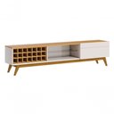 Ver imagem 3 de Rack com Painel Classic Ad 2.2 com Led Nature com Off White - Imcal Móveis