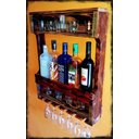 Ver imagem 3 de Barzinho Adega Parede Madeira Rústico com Suporte - Chimera Concepts