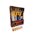 Ver imagem 1 de Barzinho Adega Parede Madeira Rústico com Suporte - Chimera Concepts