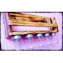 Ver imagem 4 de Organizador Cozinha Rústico Madeira Parede Porta Temperos Condimentos - Chimera Concepts