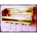 Ver imagem 2 de Organizador Cozinha Rústico Madeira Parede Porta Temperos Condimentos - Chimera Concepts