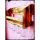 Ver imagem 3 de Organizador Cozinha Rústico Madeira Parede Porta Temperos Condimentos - Chimera Concepts