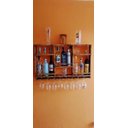 Ver imagem 4 de Barzinho Adega Parede Madeira Rústico com Suporte - Chimera Concepts