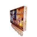 Ver imagem 1 de Barzinho Adega Parede Madeira Rústico com Suporte - Chimera Concepts