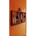 Ver imagem 3 de Barzinho Adega Parede Madeira Rústico com Suporte - Chimera Concepts