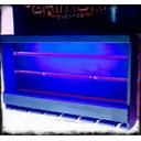 Ver imagem 4 de Barzinho Adega Parede Madeira Rústico 8 Garrafas Preto com LED Azul - Chimera Concepts