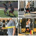 Ver imagem 6 de Kit 5 Faixas Elasticas Mini Band Exercicios em Casa Extensor Academia Yoga Pilates Fitness Crossfit